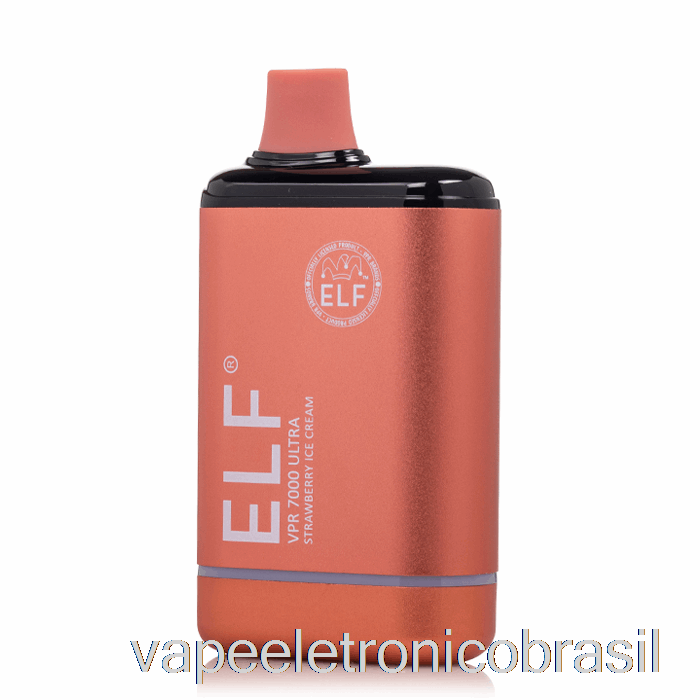 Vape Vaporesso Elf Vpr 7000 Sorvete De Morango Ultra Descartável